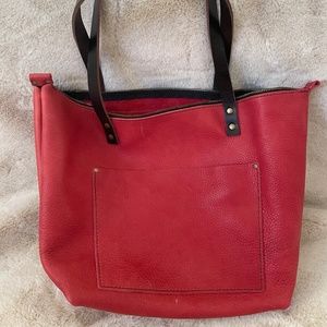 Sugar Portland Leather Small Tote Zip